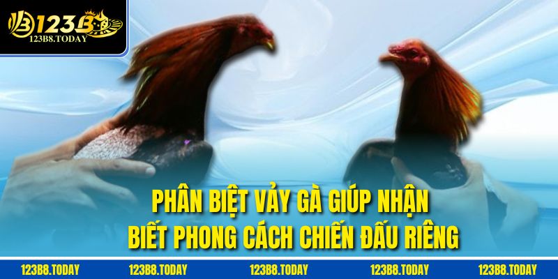 Phân biệt vảy gà giúp nhận biết phong cách chiến đấu riêng